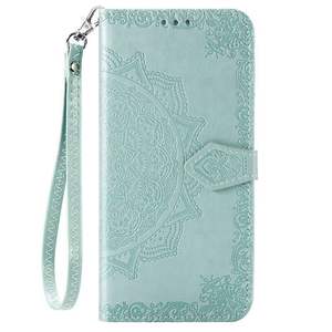 เคสฝาพับมีกระเป๋าเงินหนังปกป้องรวมทั้งหมดเคสโทรศัพท์มือถือสำหรับ iPhone PU กระเป๋าโทรศัพท์สำหรับ Samsung wristband Case Pouch - Product Image 1