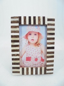 Cadre photo en os incrusté, décoration artistique pour la maison, cadre photo en os coloré en MDF, cadre photo en résine au design personnalisé - Product Image 3