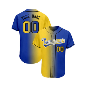 100% Polyester Hommes Baseball Jersey Léger Quickdry Logo Personnalisé Impression Respirant Sportswear Jersey OEM Service - Product Image 1