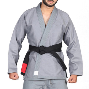 Kimono de Jiu-Jitsu BJJ personnalisé de haute qualité professionnel, gris, uniforme de Jiu-Jitsu, ensembles unisexes en polyester/coton, respirant et léger - Product Image 3