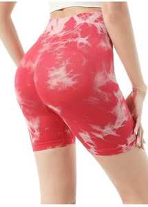 Nouveautés Short de gym pour femme sans coutures Logo personnalisé Shorts de yoga et de fitness pour femme avec scrunch sur les fesses - Product Image 2