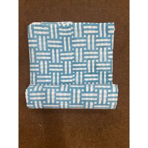 Striped Hand Block Print Fabric Cloth Curtains Pillows 100 % Pure Cotton Fabric for Dress Making Sewing Crafting Upholstery - Product Image 3