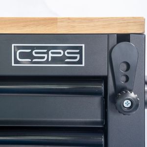 Vente en gros d'armoire à outils de 76cm Boîte à outils roulante en acier à 05 tiroirs avec hauteur réglable pour ateliers et garages Support OEM ODM - Product Image 5