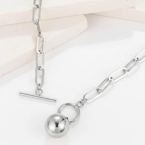 Collier minimaliste en acier inoxydable à maillons pour femme - Cadeau idéal pour un usage quotidien - Product Image 4