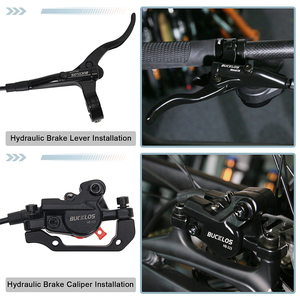 Kit de Freio a Disco Hidráulico de Alumínio BUCKLOS para Bicicletas de Estrada e MTB com Rotor de 160mm – Freio a Óleo para Bicicleta, Peças de Atualização - Product Image 6