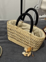 Sacs de plage et sacs à main pour femmes en paille, faits à la main, de style luxueux, écologiques, de haute qualité, conçus par des créateurs, en tricot et crochet