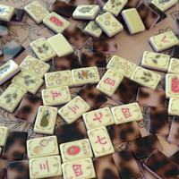 Jeu de cartes de mahjong en acrylique peint à la main, motif écaille de tortue, style moderne américain Eloise, luxe élégant, cadeau de jeu, 160 pièces, 4 joueurs