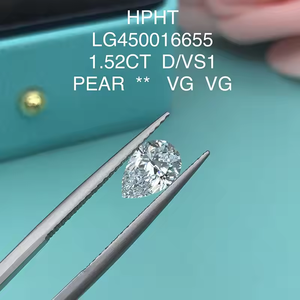D'VINS JEWELS Elite 1,00 carat, diamant de forme poire, certifié IGI/ créé en laboratoire, couleur fantaisie claire, clarté VS1, diamants remplis - Product Image 5
