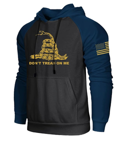 Sudadera para Hombre con Estampado Patriótico de la Bandera de EE. UU., Sudadera con Capucha de Poliéster para Hombre, con Bolsillo, Manga Larga Raglán - Product Image 4