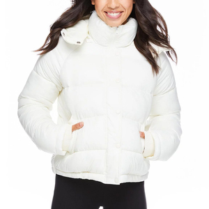 Chaqueta acolchada de algodón/poliéster para mujer de alta calidad Otoño Invierno Durable elegante tela estampada estirable de punto impermeable - Product Image 1