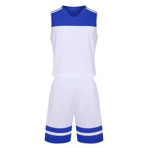 Precio razonable uniforme de baloncesto OEM impreso a rayas multicolor cómodo transpirable directo de fábrica ropa deportiva - Product Image 1