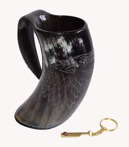 TANKARD HORN MUGS INDIA FACTORY HANDCRAFTED PRODUCTS Horn Drinking Mug New Design Natural Original Viking Drinking - Product Image 1