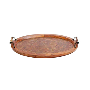 Plateaux de service en bois en gros avec poignées, articles faits à la main, présentoir de table, articles de cuisine, vaisselle, décoration intérieure, plateaux à vendre - Product Image 5