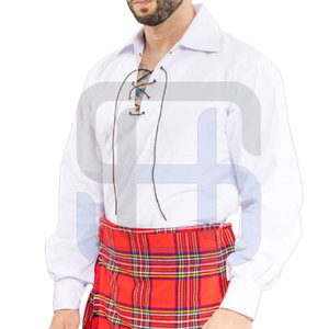 Ropa tradicional Camisas escocesas de tamaño personalizado Camisas escocesas de calidad premium - Product Image 1