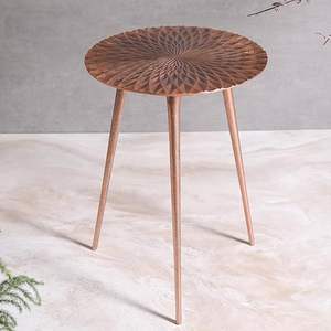 Table d'appoint en bois unique pour les intérieurs de maisons modernes et les solutions de meubles décoratifs contemporains - Product Image 5