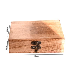 Caja de Madera de Bambú con Cerradura para Almacenamiento Pequeño, Diseño Personalizado, Embalaje para Regalos y Joyería, Fabricante de Fábrica India - Product Image 2