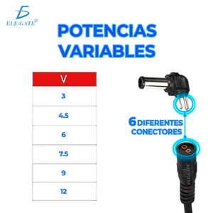 Universal 30W Desktop <b>Power</b> <b>Adapter</b> DC Output 3V/4.5V/5V/6V/7.5V/9V/12V ABS Material <b>Plug</b>-In Connection 1.5A Output Current - Product Image 3