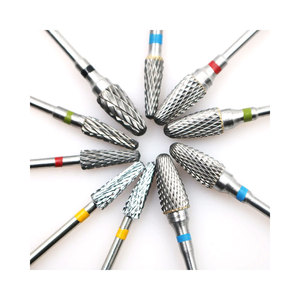 Brocas rotativas de diamante de carburo limpio para cutículas, brocas para uñas acrílicas, nuevo producto, broca para uñas de acero de tungsteno de diamante - Product Image 2