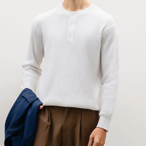 ผ้าฝ้ายแขนยาวสำหรับผู้ชายโอเวอร์ไซส์พิมพ์ลายไซส์ใหญ่พิเศษทำจากผ้าฝ้ายสำหรับผู้ชายฤดูใบไม้ร่วง - Product Image 6