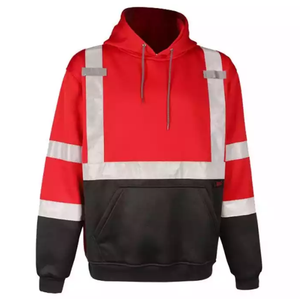 Vêtements de travail Conception personnalisée Sweat à capuche de sécurité haute visibilité Fabrication pakistanaise Sweat à capuche de sécurité haute visibilité - Product Image 1