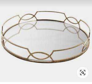 ถาดเสริฟโลหะสีเงินดีไซน์ทันสมัยสำหรับโรงแรม,อุปกรณ์โรงแรมถาดเสริฟพร้อมขาตั้งสำหรับใช้ในบ้านร้านอาหาร - Product Image 4