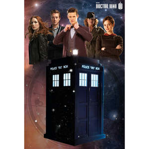 Modern Style for Doctor for Who TARDIS Phosphorescent Wall <b>Poster</b> Black Frame Paper Affiche - Product Image 2