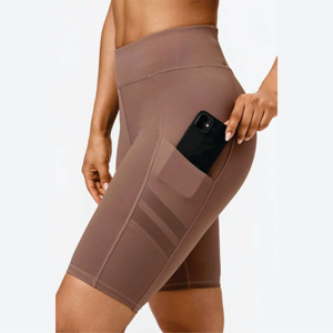 Évacuation de la transpiration Séchage rapide Respirant 74% Polyester 26% Elastane Deep Taupe Epic Bike Shorts - Product Image 4