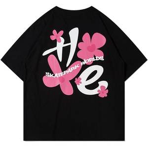 T-shirt à logo uni pour homme, 20g, polyester, coton, léger, respirant, formel, teint uni, grande taille - Product Image 1