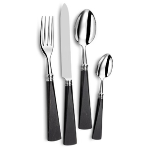 Hot Selling Products Bulk Silver Flatware Stainless Steel <b>Set</b> <b>Grey</b> Color Handle for Wedding Restaurant Hotel - Product Image 1