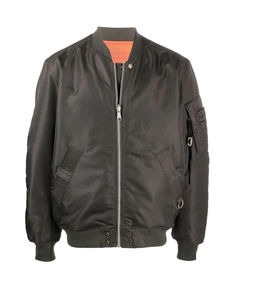 Chaqueta Bomber de satén con aspecto de invierno en capas, ropa de abrigo de béisbol OEM, diseño de parche personalizado para chaqueta Varsity Trendwear - Product Image 1