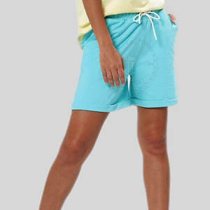 Shorts d'été en coton pour femmes, taille haute, respirants, avec logo personnalisé, vente en gros 2025 - Product Image 5