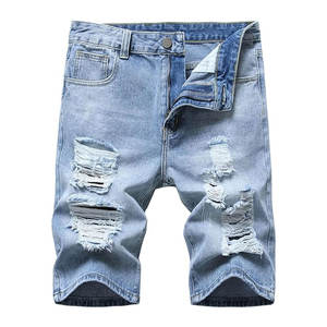 Shorts classiques déchirés pour hommes – Vêtements décontractés d'été pour hommes – Vente en gros - Product Image 1