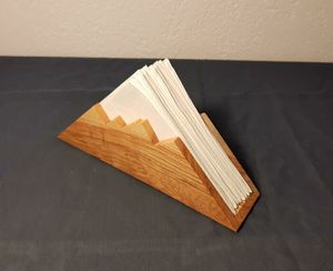 Porte-serviettes de table design élégant porte-serviettes de luxe de qualité en bois de forme ronde pour centres de villégiature porte-serviettes de table - Product Image 6