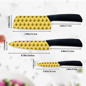 Juego de Cuchillos de Chef de Cerámica de 3 Piezas Premium 2026, Más Vendido, con Mangos de Plástico, Duradero y Extra Afilado para Uso Comercial - Product Image 4