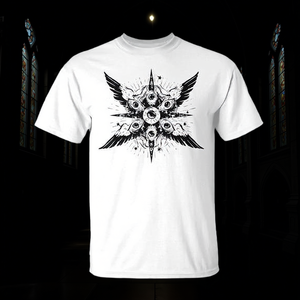 Camiseta Precisa con Diseño de Seraphim en Arte Gótico, Inspirada en la Biblia, para Promociones - Product Image 2
