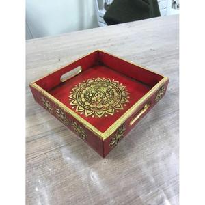 ถาดเสิร์ฟอาหารไม้แท้สไตล์คลาสสิกถาดเก็บของในห้องครัว - Product Image 3