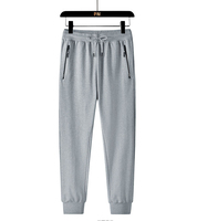 Pantalon décontracté pour homme 100% coton, grande taille, style jogging, imperméable, respirant, brodé, taille mi-haute