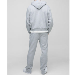 Men's Unisex OEM Clothing Manufacturer Custom Screen Print <b>Zip</b> <b>Up</b> <b>Hoodie</b> and Joggers Sweat suit 2 Piece Set Tracksuits For Men - Product Image 2