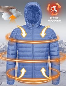 2025 Men's Eco-Friendly Breathable Quick Dry Casual Puffer Jacket Customizable <b>Stand</b> Collar Front Logo Winter Long Sleeve 280g - Product Image 3