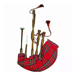 Bagpipes écossais professionnels en bois de rose brun, taille standard, avec montures argentées, idéaux pour la pratique, accessoires d'instruments de musique OEM - Product Image 1