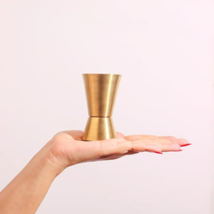 Dual-Sided 30/60ml Stainless Steel PVD Gold Peg <b>Measurer</b> Non-Toxic Anti-Tarnish Cocktail Jigger <b>Drink</b> <b>Measuring</b> Cup Tool Bar - Product Image 4
