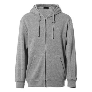 Offre Spéciale pull conception vierge couleur gris chiné vêtements de sport personnalisés Fitness Gym à capuche hommes vêtements fermeture éclair respirant hommes à capuche - Product Image 4