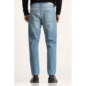 Jeans Rectos Vintage de Cintura Media MN-JNS-WS24-004, Denim Lavado a la Piedra con Bordado, Opciones de Cintura Alta/Baja para Invierno - Product Image 2