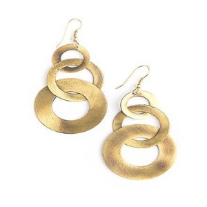 Hanoi Crescent Horn <b>Earrings</b> Made Trade - Product Image 4