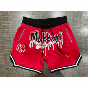 Pantalones cortos de poliéster para correr para hombres, pantalones cortos de gimnasio de entrenamiento de secado rápido personalizados, ropa de entrenamiento deportivo ligera transpirable - Product Image 5