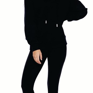 Mode classique 100% sweat à capuche en polyester logo personnalisé impression unie pour hommes et femmes Style décontracté respirant et durable - Product Image 5