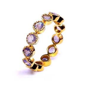 Bague ajustable en argent sterling 925 pour femme, plaqué or vintage, pierres précieuses labradorite classiques tendance pour mariages, tenue quotidienne - Product Image 1