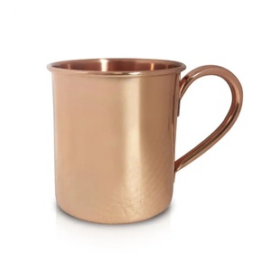 Taza de cóctel de cobre puro con agarre en relieve, taza de cobre de mula de Moscú, alta calidad y la mejor fabricación a precio barato - Product Image 6