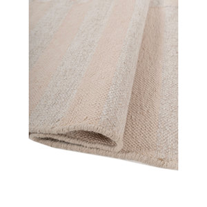 Tapis faits à la main en laine et viscose à tissage plat Indusbar Ivory, tapis rectangulaire rayé pour couloir et salon - Modèle Adwv-13008 - Product Image 2