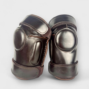 Rodilleras de Polo de cuero genuino duraderas, protección para equitación, cómodo, ajustable, ligero, Flexible, estable, entrenamiento - Product Image 2
